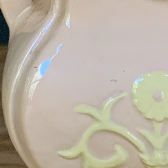 VTG Vase Cameo -like Handles Woman Ceramic Soft Pink - Picture 11 of 12